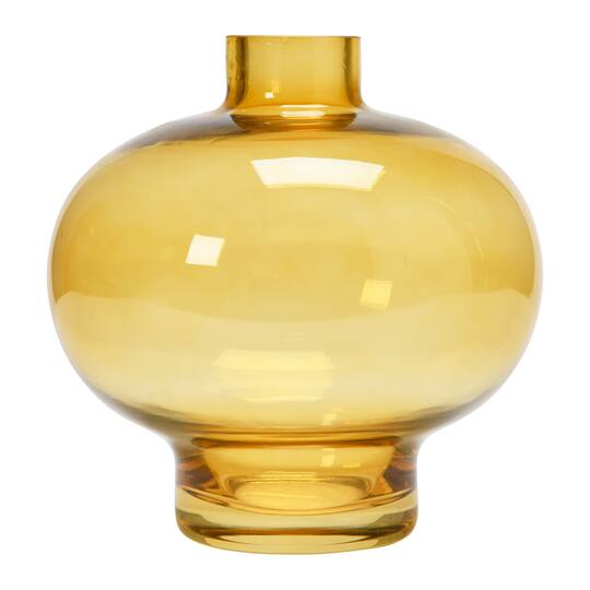 Hello Honey® 6" Yellow Glass Vase